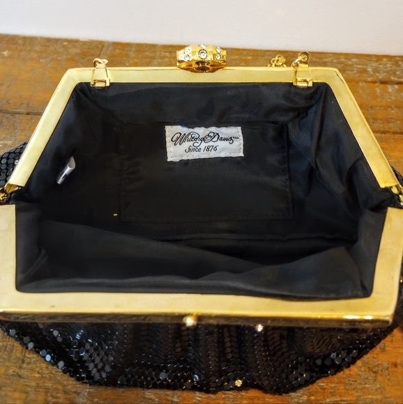Whiting and Davis Black Mesh Evening Bag - Picture 5 of 5